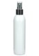 200 ml PET-Flasche weiß, Ø 45,8 mm, Sprühzerstäuber schwarz, glatt