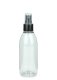 200 ml R-PET-Flasche transparent, Ø 50,4 mm, Sprühzerstäuber schwarz