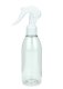 200 ml R-PET-Flasche transparent, Ø 50,4 mm, Mini-Trigger-Sprühzerstäuber weiß, glatt