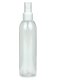 200 ml PET-Flasche transparent, Ø 45,8 mm, Sprühzerstäuber weiß, glatt