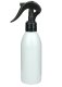 200 ml PET-Flasche weiß, Ø 50,4 mm, Mini-Trigger-Sprühzerstäuber schwarz, glatt