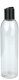 250 ml R-PET-Flasche transparent, Ø 49,0 mm, Disc-Top-Verschluss schwarz