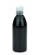 250 ml PET-Flasche schwarz, Ø 54,5 mm, Disc-Top-Verschluss transparent