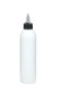 250 ml PET-Dosierflasche weiß, Ø 49,0 mm, On/Off-Verschluss (schwarz/transparent)