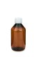 250 ml PET-Laborflasche Basic braun, Ø 63,0 mm, Verschluss weiß
