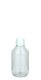 250 ml PET-Laborflasche Spritzeinsatz transparent, Ø 63,0 mm, Verschluss weiß