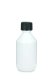 250 ml PET-Laborflasche KISI weiß, Ø 63,0 mm, Verschluss schwarz