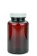 250 ml PET-Packer Schraubdose braun (45/400) – mit Induktionssiegel, Deckel weiß, matt geriffelt