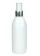 250 ml R-PET-Flasche weiß, Ø 54,5 mm, Lotionpumpe weiß/Metall