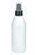 250 ml R-PET-Flasche weiß, Ø 54,5 mm, Lotionpumpe schwarz