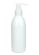 250 ml PET-Flasche weiß, Ø 54,5 mm, Seifenpumpe natur