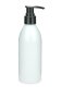 250 ml PET-Flasche weiß, Ø 54,5 mm, Seifenpumpe schwarz