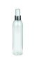 250 ml PET-Flasche transparent, Ø 49,0 mm, Lotionpumpe weiß/Metall