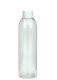 250 ml R-PET-Flasche transparent, Ø 49,0 mm, Schraubverschluss weiß
