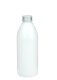 250 ml PET-Flasche weiß, Ø 54,5 mm, Alu-Schraubkappe weiß