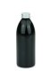 250 ml PET-Flasche schwarz, Ø 54,5 mm, Alu-Schraubkappe schwarz