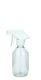250 ml PET-Flasche transparent, Ø 63 mm, Trigger-Sprühpistole, Einzelmodus weiß, geriffelt
