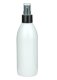 250 ml R-PET-Flasche weiß, Ø 54,5 mm, Sprühzerstäuber schwarz