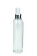 250 ml R-PET-Flasche transparent, Ø 49 mm, Sprühzerstäuber, Premium-Ausführung natur
