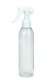250 ml R-PET-Flasche transparent, Ø 49 mm, Mini-Trigger-Sprühzerstäuber weiß