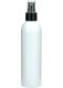 250 ml R-PET-Flasche weiß, Ø 49 mm, Sprühzerstäuber schwarz, glatt