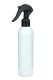 250 ml R-PET-Flasche weiß, Ø 49 mm, Mini-Trigger-Sprühzerstäuber schwarz