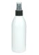 250 ml PET-Flasche weiß, Ø 54,5 mm, Sprühzerstäuber schwarz, geriffelt
