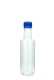 300 ml PET-Lebensmittelflasche transparent, Ø 58,0 mm, Verschluss blau