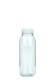 330 ml R-PET-Smoothie-Flasche transparent, Ø 57,6 mm, Verschluss weiß