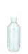 500 ml PET-Laborflasche Leichtgewicht KISI transparent, Ø 69,5 mm, Verschluss weiß