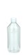 500 ml PET-Laborflasche Leichtgewicht Standard transparent, Ø 69,5 mm, Verschluss weiß