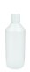 500 ml PET-Laborflasche Leichtgewicht Ausgießer weiß, Ø 69,5 mm, Verschluss weiß