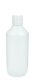 500 ml PET-Laborflasche Ausgießer weiß, Ø 69,5 mm, Verschluss weiß