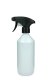 500 ml PET-Flasche weiß, Ø 69,5 mm, Metallfreie Trigger-Sprühpistole schwarz, geriffelt