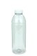 750 ml R-PET-Smoothie-Flasche transparent, Ø 75,0 mm, Verschluss weiß