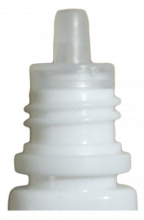 3ml Dropperbottle PE Screwcap white oval