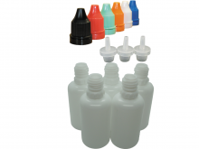 30 ml Tropf-Flasche weiss - PE Q - Farben frei wählbar