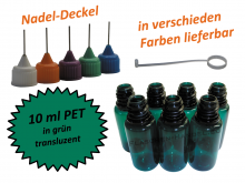 10 ml PET Nadelflaschen in grün ( transluzent)