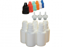 10 ml Tropf-Flasche in weiß - PE Q - Farben frei wählbar