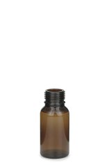 15 ml PET-Flasche braun, Ø 25,5 mm, ohne Verschluss