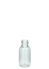 25 ml PET-Flasche transparent, Ø 28,5 mm, ohne Verschluss