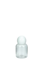 25 ml PET-Flasche transparent, Ø 32,3 mm, Kugelverschluss weiß
