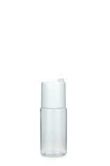 30 ml PETG-Flasche transparent, Ø 29,5 mm, Disc-Top-Verschluss weiß