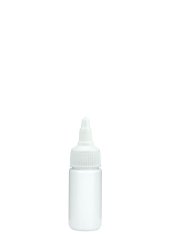 30 ml PETG-Dosierflasche weiß, Ø 29,5 mm, On/Off-Verschluss weiß
