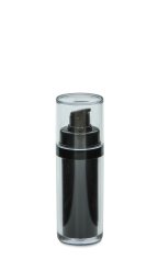 30 ml Airless Spender - Lusso - schwarz, Kappe klar