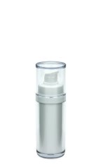 30 ml Airless Spender - Lusso - weiß, Kappe klar
