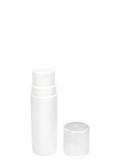 30 ml Airless Spender - Pura - weiß, Kappe transparent