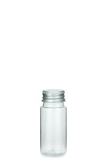 30 ml PETG-Flasche transparent, Ø 29,5 mm, Alu-Schraubkappe
