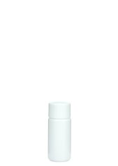 30 ml PETG-Flasche weiß, Ø 29,5 mm, Schraubverschluss weiß