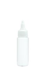 50 ml PETG-Dosierflasche weiß, Ø 32,0 mm, On/Off-Verschluss weiß